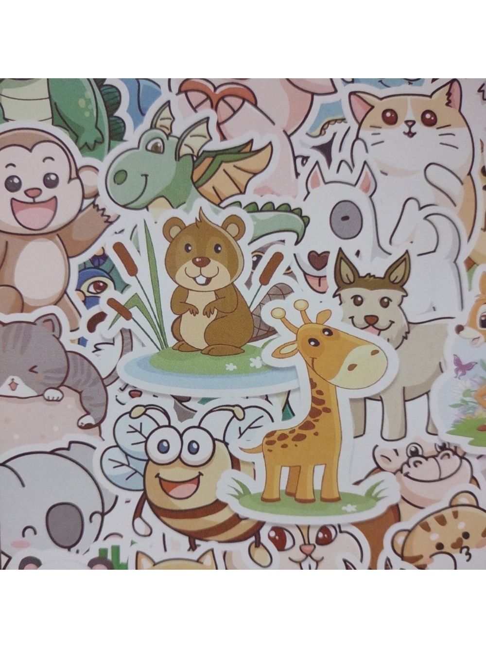 2/$10 Cute Animal 50 Piece Sticker Set - Picture 2 of 4